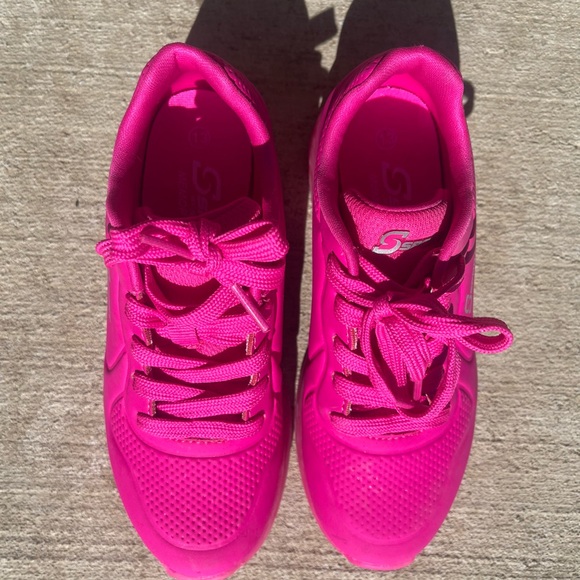 Little Big Girls Pink Skechers Sneakers Sport Tennis Shoes size 13 - Picture 6 of 6